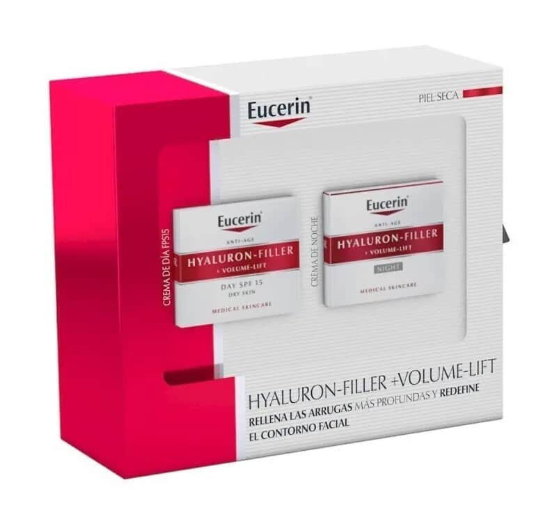 Eucerin Hyaluron-Filler + Volume-Lift Pack Crema de Día Piel Seca 50ml + Crema de Noche 50ml
